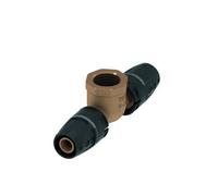 TECElogo Push T-piece IG, bronce de cañón/silicio, 8713402, Versión: 16 x rosca hembra (RP) 1/2" x 16