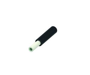 TECElogo tubo multicapa de material compuesto, en tubo ondulado de protección, negro, rollo, 8705225, Versión: Dimensión 25 - rollo 25 m