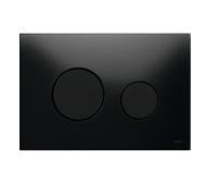 TECEloop Placa de accionamiento de inodoro 2 cantidades de vidrio negro boton...