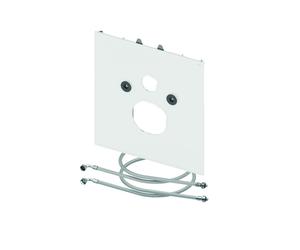 TECElux Placa de vidrio para WC, para TECEone WC con función de ducha, 446x430x16mm, 9650110, Color: Vidrio Negro