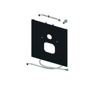 TECElux Plato de cristal WC para inodoros con función de ducha Duravit y Villeroy & Boch, 9650107, Versión: Vidrio negro