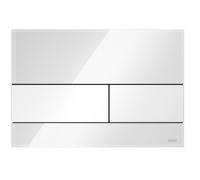 TECEsquare Placa de accionamiento de inodoro Vidrio para tecnología de dos pi...