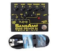 Tech 21 SansAmp Bass Driver DI V2 - Pedal de efectos preamplificador + cable XLR keepdrum