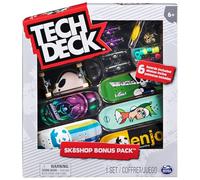 Tech Deck - Finger Skate - Pack 6 Tablas - Auténticos Mini Skates para Dedos 96 mm para Fingerboarding Coleccionables del Sk8Shop Bonus Pack - 6062867 - Juguetes Niños 6 años+