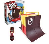 Tech Deck - Finger Skate - Set X-Connect SK8MAFIA Green Wall - Tech Deck Skatepark 100% Modular para Construir y Personalizar + 1 Dedo Exclusivo - Mini Skate - Juguete Infantil de 6 años y más