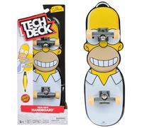 Tech Deck Minimonopatín Santa Cruz y Homero, Uso con manos, Con licencia, 6+, Multicolor
