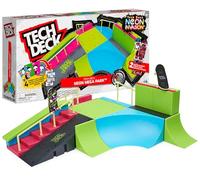 Tech Deck Neon Skate Park Dedos - Neon Mega Park X-Connect Creator - Juego de Rampas de Skate Personalizable Que Brilla en la Oscuridad con 2 Fingerboards - Juguetes Niños 6 Años +