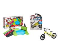 Tech Deck - Pack con Skate Park y Finger BMX para Trucos y Acrobacias
