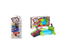 Tech Deck - Pack con Skate Park y Pack de 4 Fingerboards Personalizables