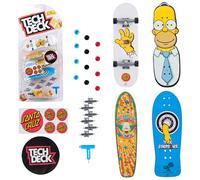 Tech Deck, Pack de 4 fingerboards Ultra DLX, patinetas Simpsons, minipatinetas coleccionables y Personalizables, Juguetes para niños a Partir de 6 años