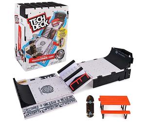 Tech Deck - Pista Skate de Dedos The Berrics Transforming Park X-Connect Park Creator - Juego de Rampas con una Fingerboard de 76 cm - con Almacenamiento - 6066471 - Juguetes Niños 6 Años +
