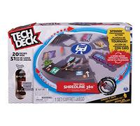 Tech Deck, Shredline 360, Parque de Skate motorizado, X-Connect Creator, Juego de rampas y Base giratoria Personalizable y construible con Fingerboard, para niños y niñas a Partir de 6 años