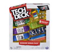 TECH DECK Sk8shop Fingerboard Bonus Pack: Mini patinetas coleccionables y personalizables (los estilos pueden variar)