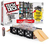 TECH DECK - SKATE PARK DEDOS - Play and Display Finger Skateboard Rampas Transformable y Estuche con Fingerboard Auténtica - 6060503 - Juguetes Niños 6 años +