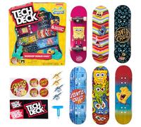 Tech Deck, Spongebob Sk8shop Fingerboard Bonus Pack, minipatinetas coleccionables y Personalizables, Juguetes para niños y niñas a Partir de 6 años