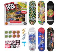TECH DECK TMNT Sk8shop - Juego de diapasones personalizables | Personaliza 6 tablas con herramienta de patinaje y ruedas, detalles auténticos, regalo de juguete para niños y coleccionistas