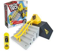 Tech Deck X-Connect - Juego de rampas para trituradora de pirámides con monopatín de Dedos auténtico de la Marca Almost y Accesorios, rampa Convertible a voluntad, a Partir de 6 años