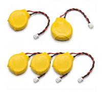 Tech-Fan © Batería CR2032 Litio 3V, Pack de 5, CMOS RTC BIOS, Conector 2 pines, Reemplazo de botón, Compatible con ASUS Eee PC 701, 900, 901, 904, 1000, 1000HD, 1201, 1201N, 1215, 1215B, 1215N, 1215T