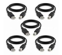 Tech-Fan - Cable de impresora USB 1,8 m, USB A macho a USB B 2.0 macho, compatible con HP, Canon, Epson, Brother, Lexmark, Dell, Sam Sung, Xerox, Kodak, Ricoh, Hero, Piano, DAC, Midi Keyboard