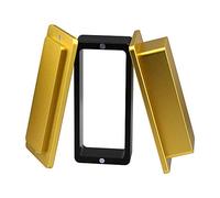 Tech-L Molde de preprensa de 5 x 10 cm hecho de aluminio anodizado de grado aeronáutico con cierre magnético rectangular, par con bolsas de malla de 2 pulgadas de ancho