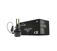 TECH ONE CODE H7 LED Bombillas Faros Delanteros con Efecto Similar al xenón, 12000LM Bombilla de Faro para Coches, 37W LED 12V, 4300K, Kit de conversión halógena (2und).