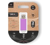TECH ONE TECH Basic Pendrive 16Gb USB 2.0 Purple TEC3009-16