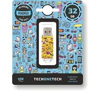 Tech One Tech - Pendrive Emojitech Emojis - Memoria USB 32 GB