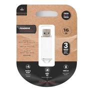 Pendrive 16GB Tech One Tech Basic USB 2.0/ Blanco