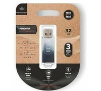 Pendrive 32gb tech one tech be b&w usb 2.0/ blanco y negro degradado