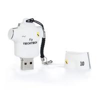 TECH ONE TECH Pendrive 32 GB, Equipacion Fútbol, Blanco, Merengue USB 2.0
