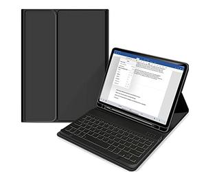 Tech-Protect SC Pen - Funda para Tableta con Teclado, Robusta Funda con Espacio para lápiz óptico, Funda con función de Atril | Compatible con Apple iPad Pro 11 2020/2021 | Negro