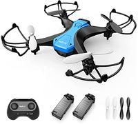 tech rc Mini Drone Fácil de Volar con Dos Baterías Función de Despegue/Aterrizaje de un Botón, Modo sin Cabeza Protectores 3D Flip 360 ° Buen regalo para Niños y Principiantes