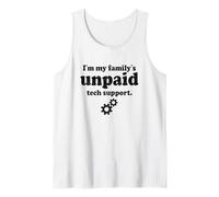Tech Soy el Ingeniero de Software de Soporte técnico no remunerado de mi Familia Camiseta sin Mangas
