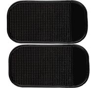 Tech Stor3 Alfombrilla antideslizante para salpicadero de coche de silicona para smartphones, teléfonos móviles, llaves, gafas, monedas, MP3, GPS, etc. Dimensiones: 13 cm x 7 cm (2 unidades). Color