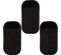 Tech Stor3 - Alfombrilla Antideslizante para salpicadero de Coche, para teléfonos móviles, Llaves, Gafas, Monedas, MP3, GPS, etc. Tamaño: 13 x 7 cm (3 Unidades).