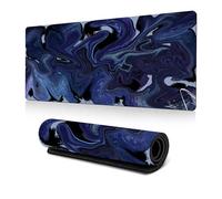 Tech Stor3 Alfombrilla de ratón XL Gaming Mouse pad fantasía abstracto azul, 60 x 30 cm, fantasy abstract blue con base antideslizante, adherente y lisa, apta para cualquier ratón, teclado y portátil