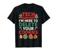 Tech Support Christmas Cookies Lover Women Men Funny Camiseta