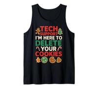 Tech Support Christmas Cookies Lover Women Men Funny Camiseta sin Mangas