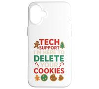 Tech Support Christmas Cookies Lover Women Men Funny Carcasa para iPhone 16 Plus
