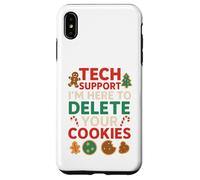 Tech Support Christmas Cookies Lover Women Men Funny Carcasa para iPhone XS MAX