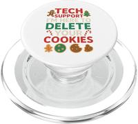Tech Support Christmas Cookies Lover Women Men Funny PopSockets PopGrip para MagSafe