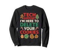 Tech Support Christmas Cookies Lover Women Men Funny Sudadera