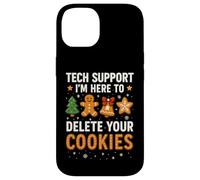 Tech Support Here to Delete Cookies Funny Christmas Carcasa para iPhone 14