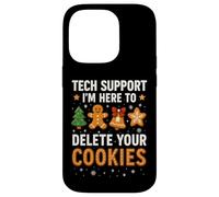 Tech Support Here to Delete Cookies Funny Christmas Carcasa para iPhone 14 Pro