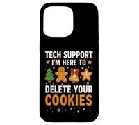 Tech Support Here to Delete Cookies Funny Christmas Carcasa para iPhone 15 Pro MAX