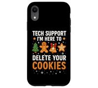 Tech Support Here to Delete Cookies Funny Christmas Carcasa para iPhone XR