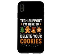 Tech Support Here to Delete Cookies Funny Christmas Carcasa para iPhone XS MAX