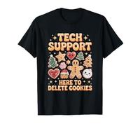 Tech Support Here to Delete Cookies Funny Christmas Pajama Camiseta