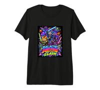 Tech War Cats Clash, Space Cats Illustration Graphic Cartoon Camiseta Premium