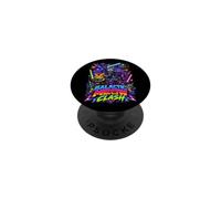 Tech War Cats Clash, Space Cats Illustration Graphic Cartoon PopSockets PopGrip Adhesivo